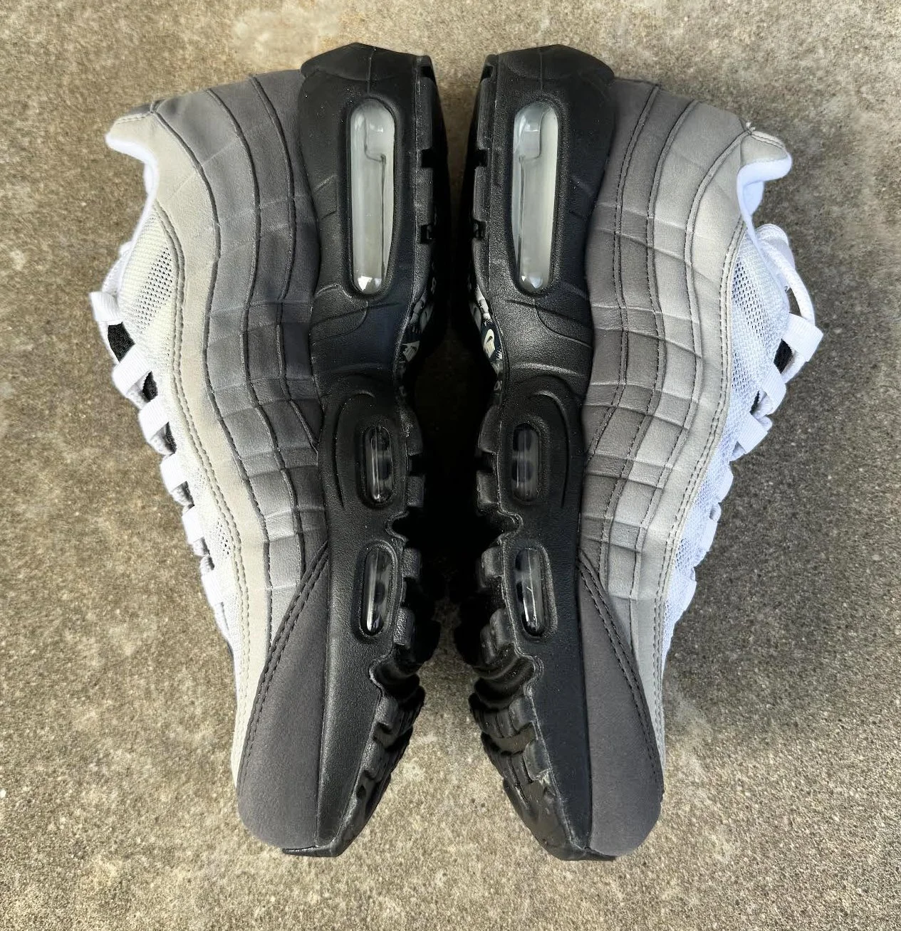 ☆NIKE AIR MAX 95OG BLACK/WHITE-GRANITE Nike Air Max 95 Black White Granite - Mar 2019 - AT2865003